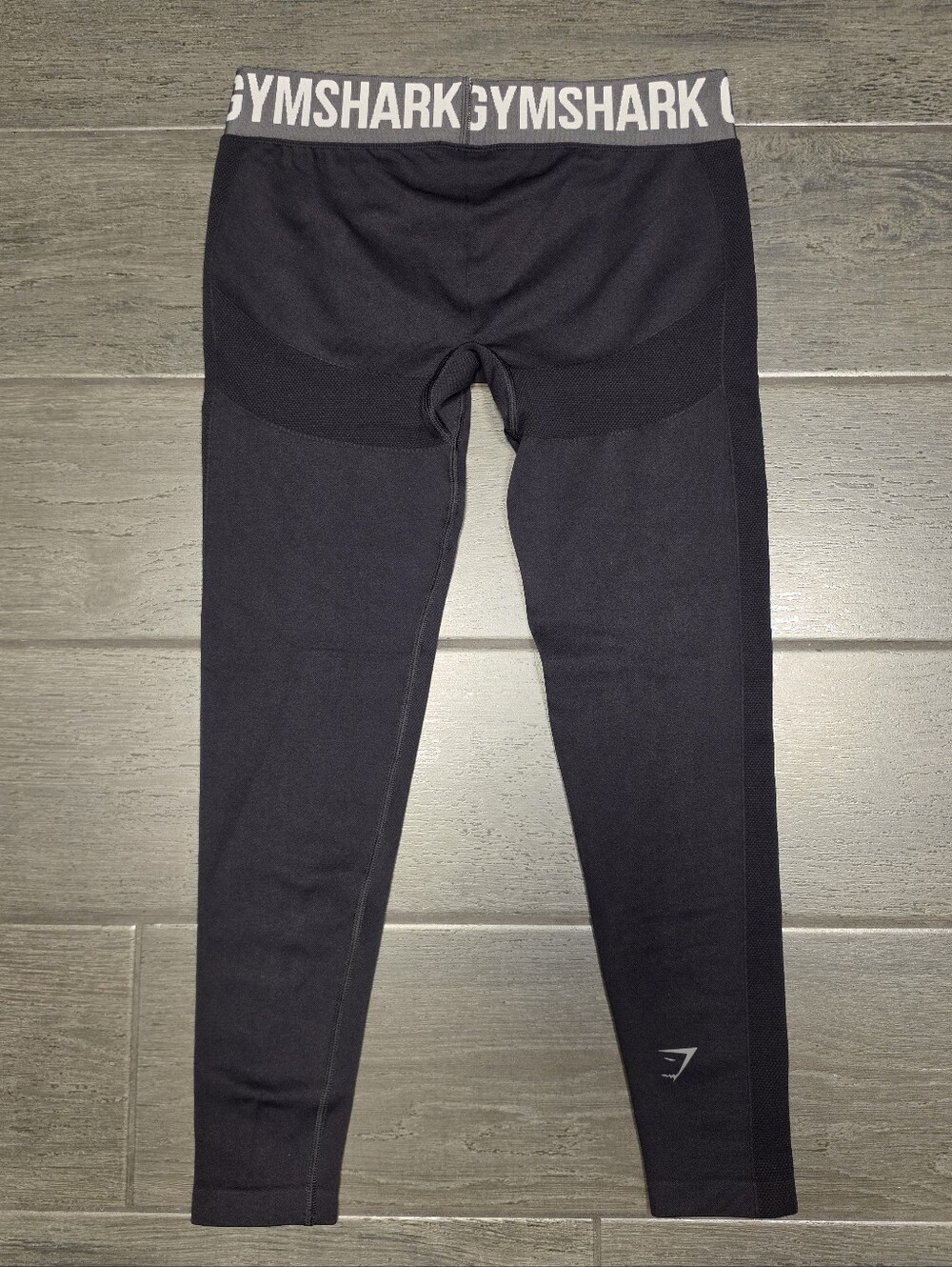 GYMSHARK Black Grey Flex Seamless Butt Lifting Sculpting Glute Contour Leggings
